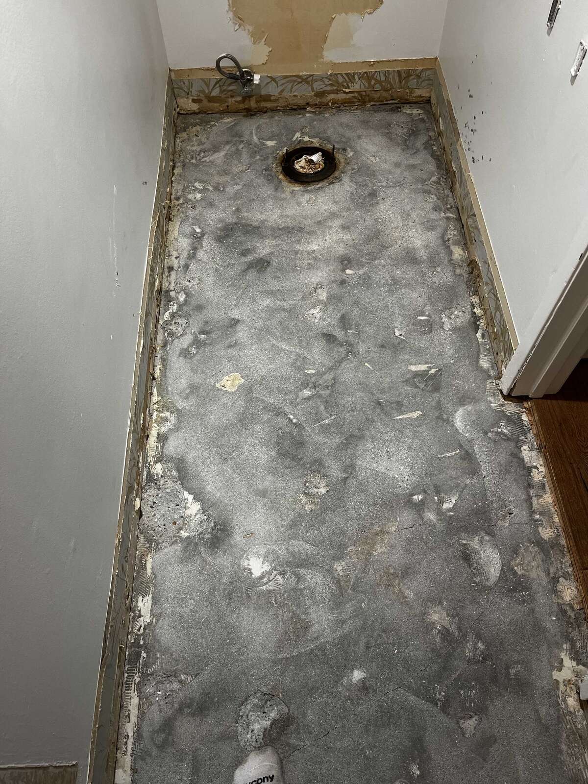 Grinded floor